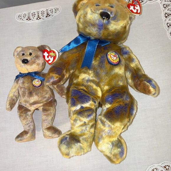 Authentic 1999 TY Beanie Baby & Beanie Buddy Matching Set – Clubby III™ (Final B - Picture 11 of 11